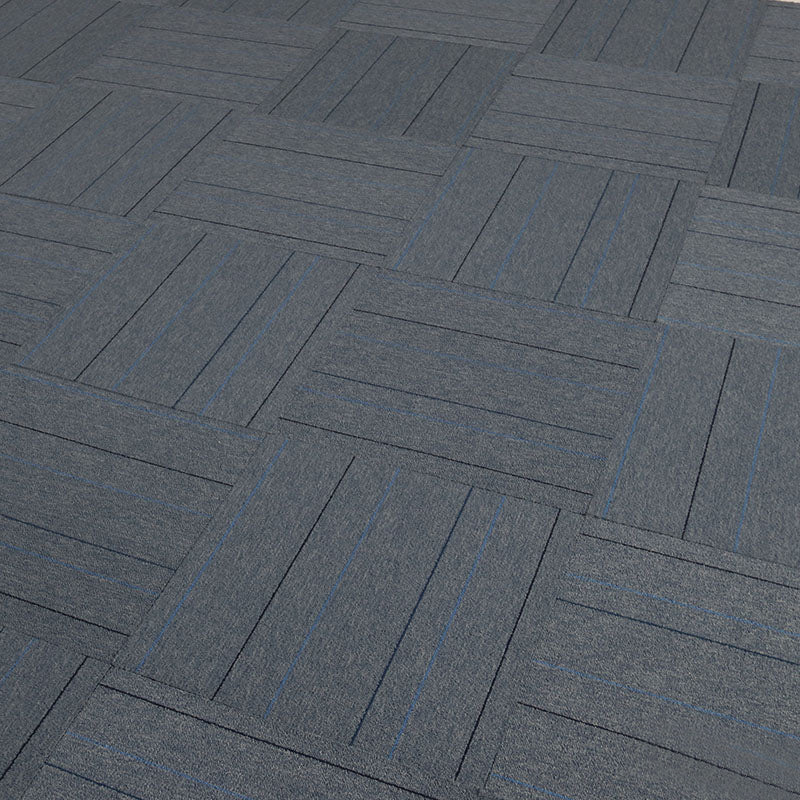 Carpet Tile Non-Skid Fade Resistant Geometry Self-Stick Carpet Tiles Living Room