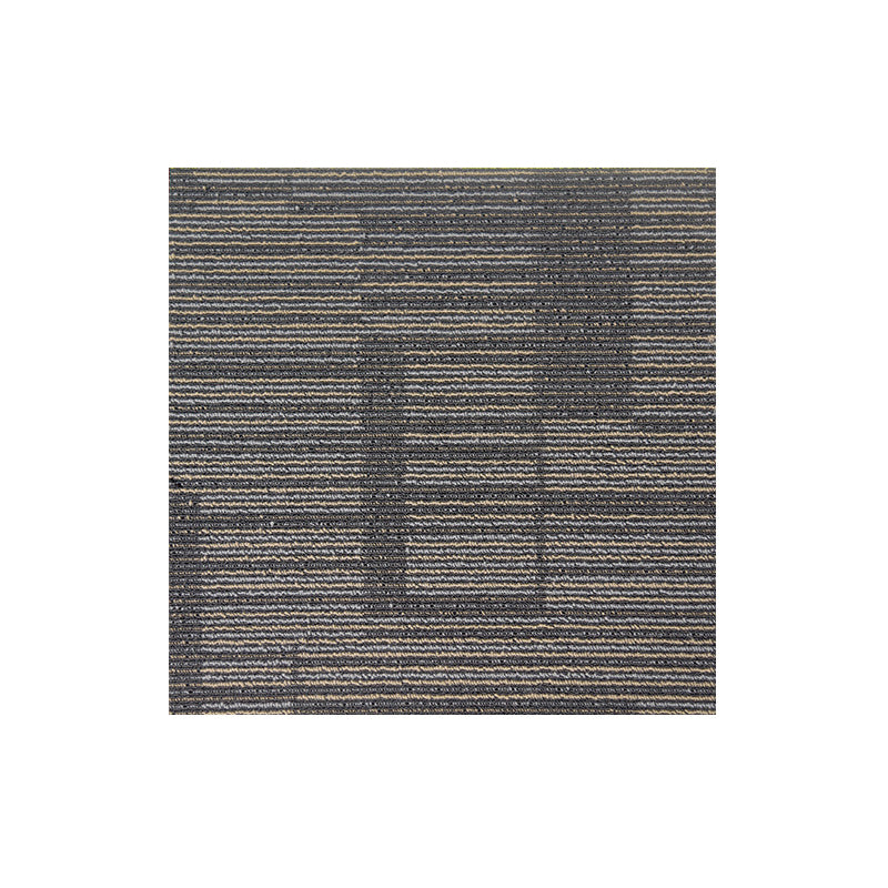 Carpet Tile Non-Skid Fade Resistant Striped Loose Lay Carpet Tiles Living Room