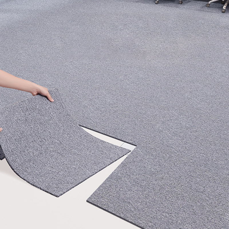 Carpet Tile Non-Skid Fade Resistant Solid Color Self Peel and Stick Carpet Tiles