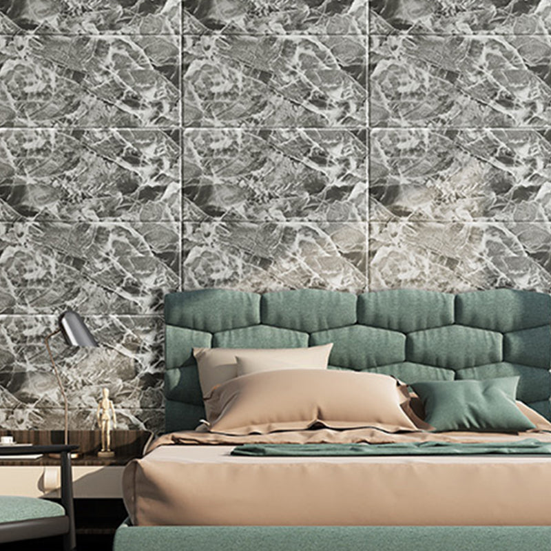 Colorful 3D Embossed Wall Panel Waterproof Faux Stone Wall Tile