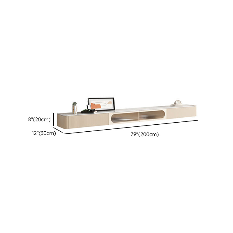 Contemporary TV Media Console Floating TV Console with Drawers