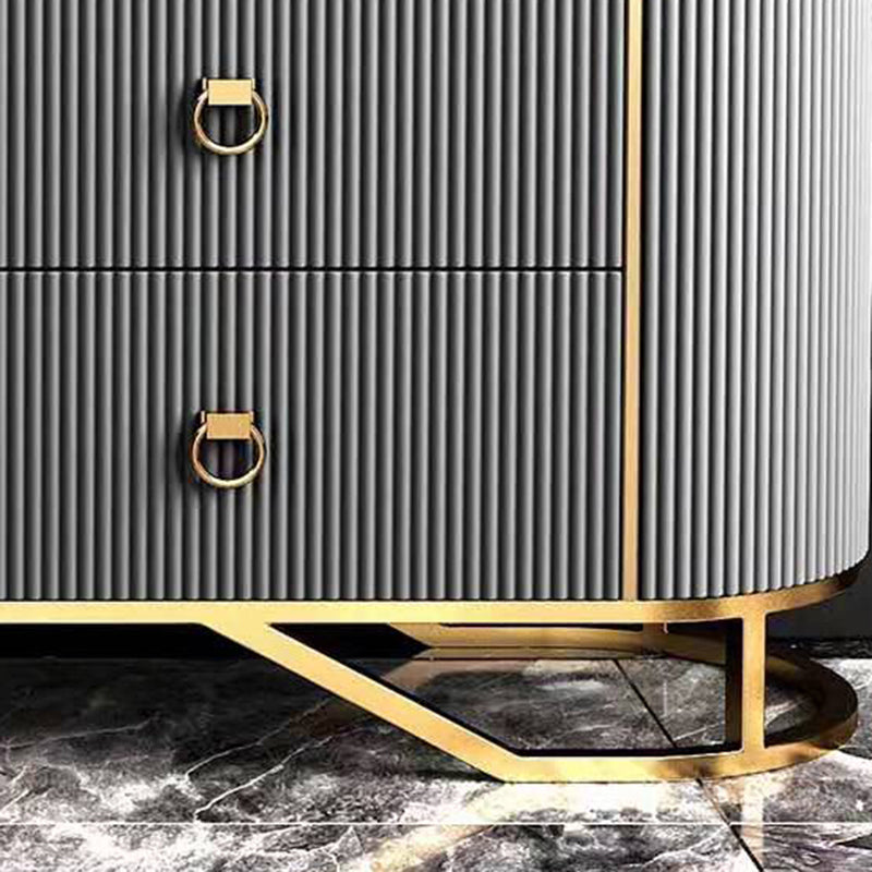 15.6-inch Width Classic Glam Storage Chest Stone Dresser with 6 Drawers