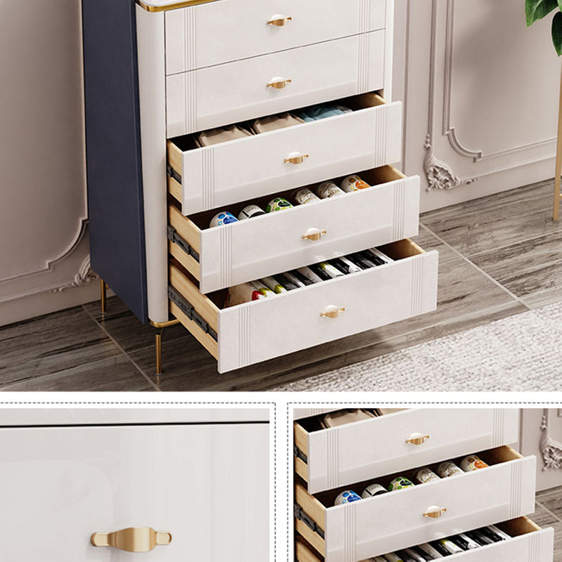 15.6" Width Classic Glam Storage Chest Stone Storage Chest Dresser