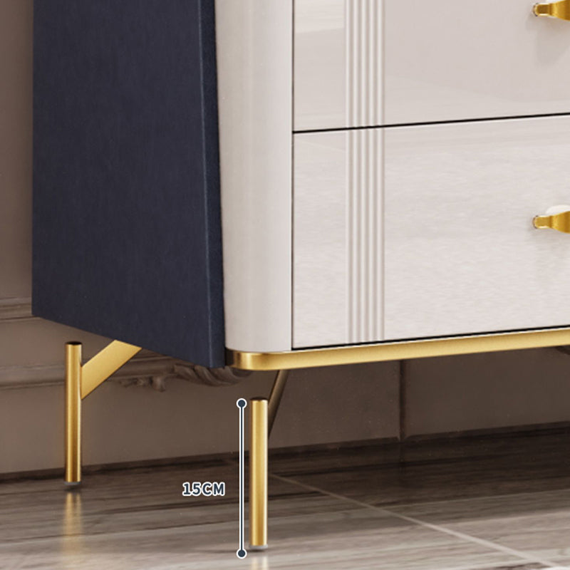 15.6" Width Classic Glam Storage Chest Stone Storage Chest Dresser