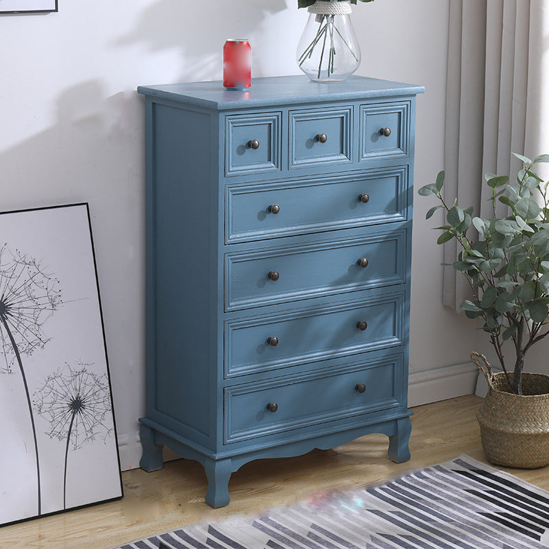 Traditional Storage Chest Dresser Wooden Dresser with Drawers