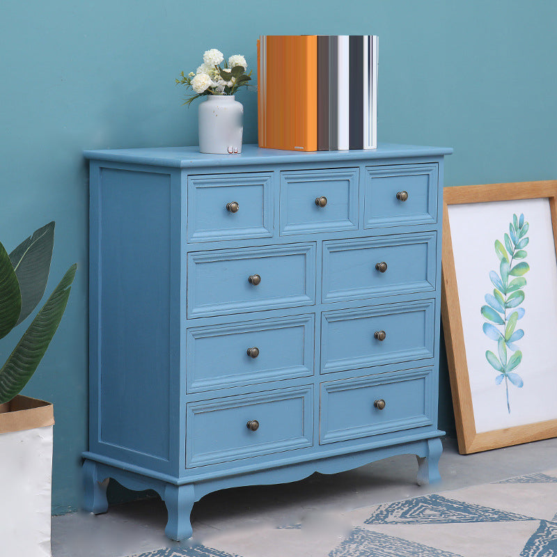 Traditional Storage Chest Dresser Wooden Dresser with Drawers