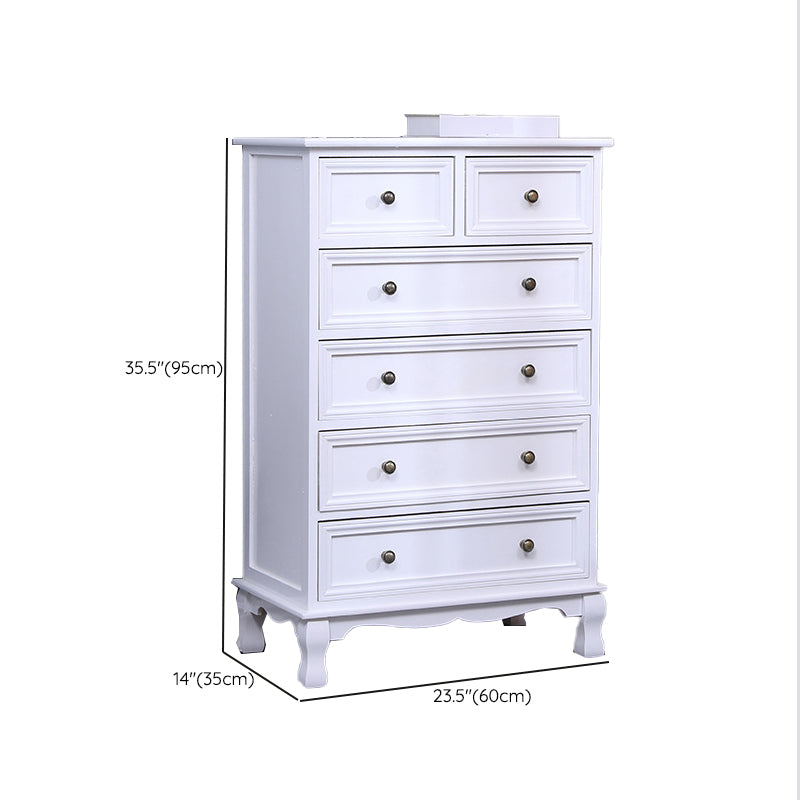 Traditional Storage Chest Dresser Wooden Dresser with Drawers