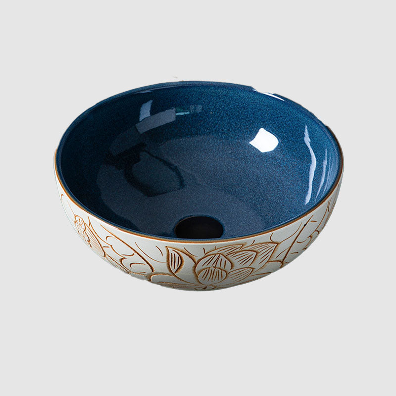 Porcelain Trough Bathroom Sink Modern Circular Trough Bathroom Sink