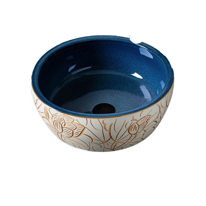 Porcelain Trough Bathroom Sink Modern Circular Trough Bathroom Sink