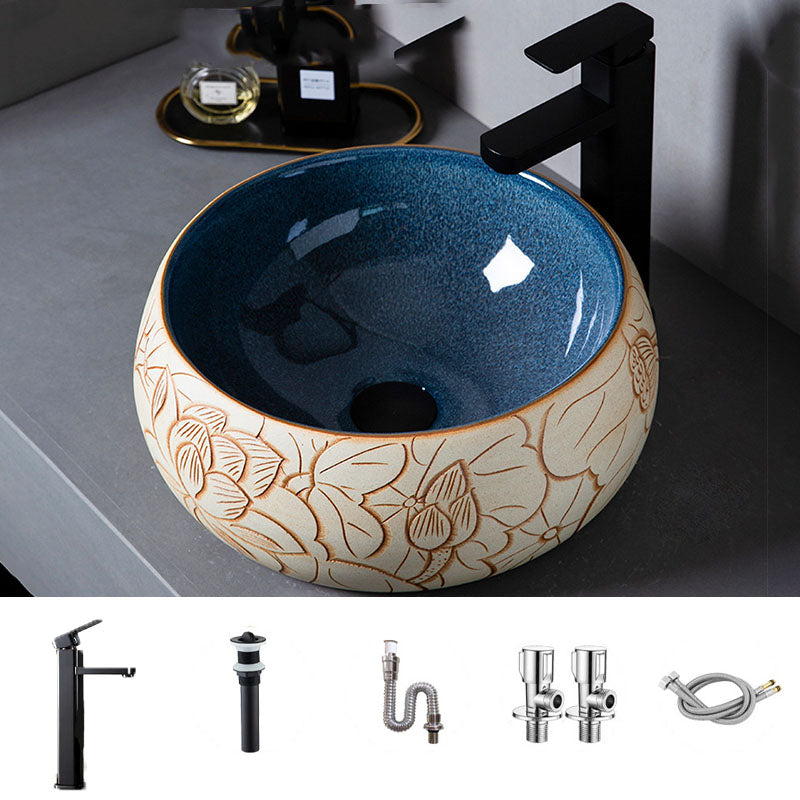 Porcelain Trough Bathroom Sink Modern Circular Trough Bathroom Sink