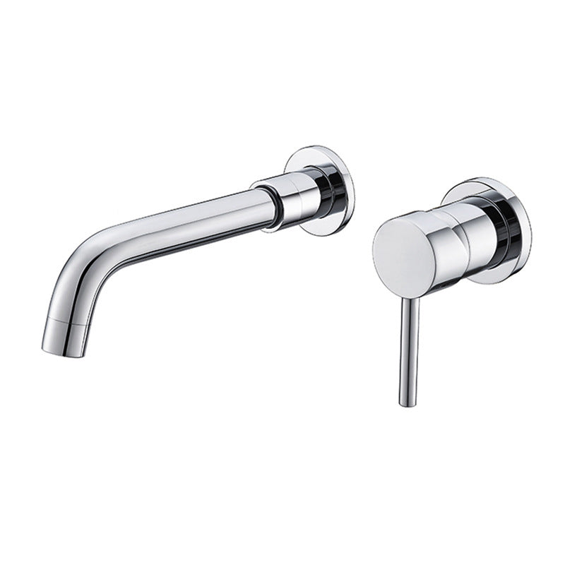 Industrial Wall Mounted Bathroom Faucet 2 Hole Swivel Spout Vessel Faucet
