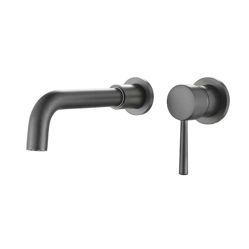 Industrial Wall Mounted Bathroom Faucet 2 Hole Swivel Spout Vessel Faucet