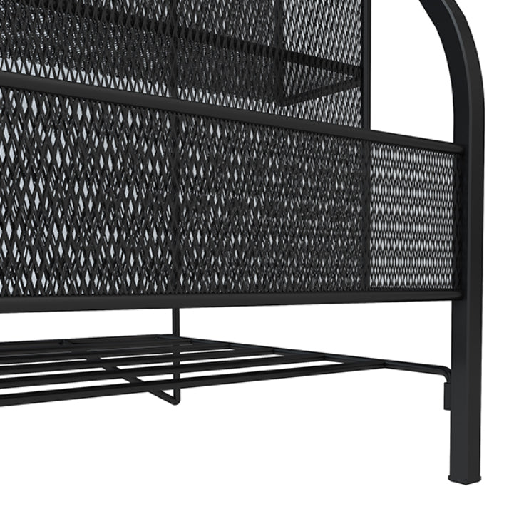 Standard Closed Back Bookshelf Metal Contemporary Bookcase with Shelves