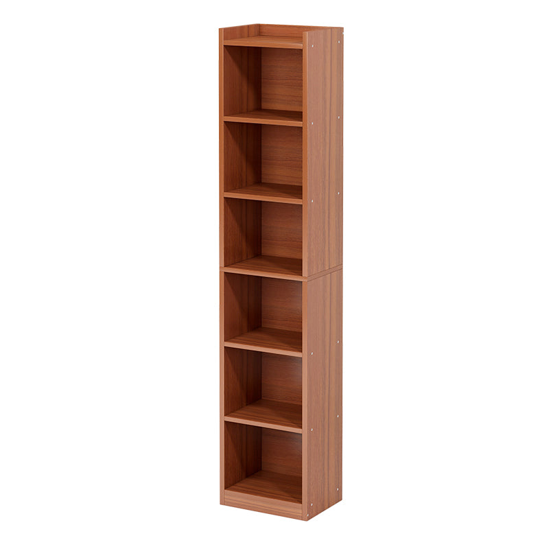 Modern Style Closed Back Bookshelf Engineered Wood Bookcase for Home