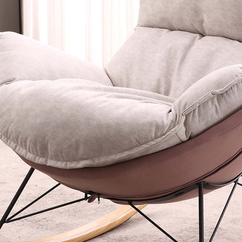 Indoor Single Rocking Chair Modern Style Lazy Rocking Chair for Bedroom
