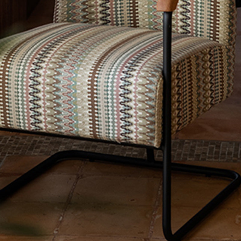 Arms Included Chair with wooden handrail 32.67" Wide Armchair for Living Room