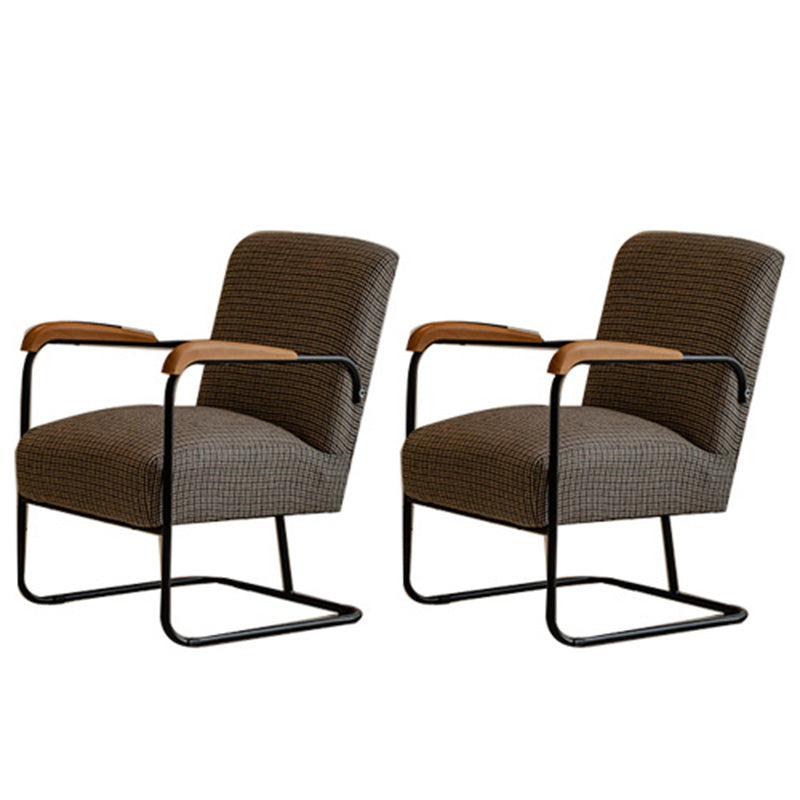 Arms Included Chair with wooden handrail 32.67" Wide Armchair for Living Room