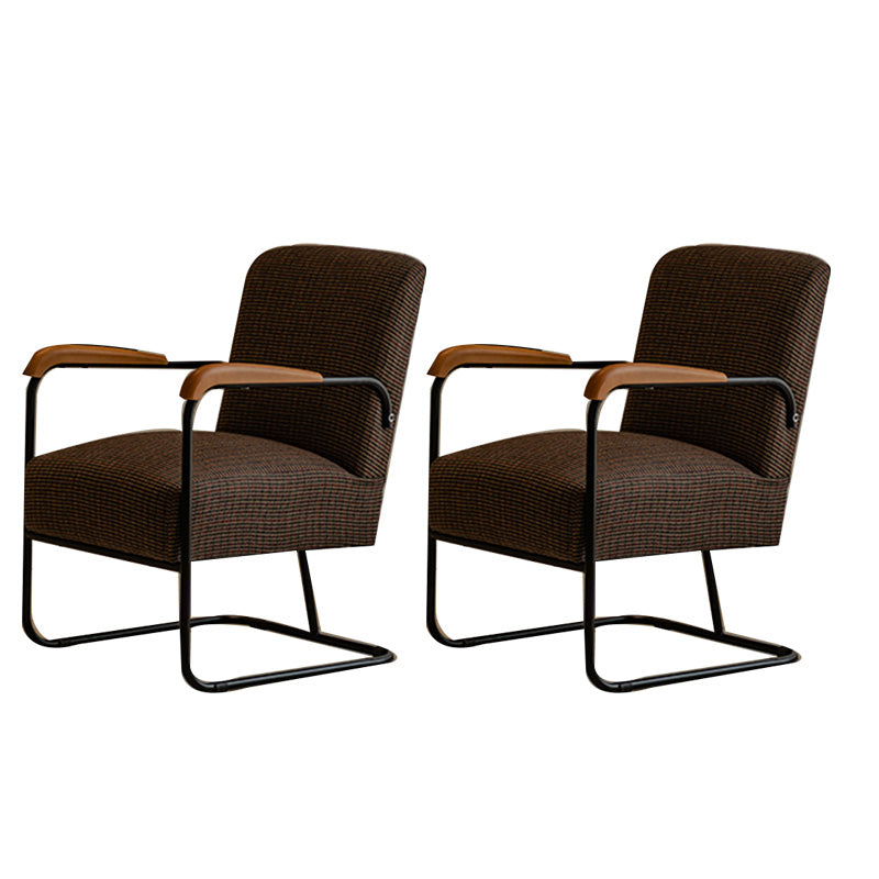 Arms Included Chair with wooden handrail 32.67" Wide Armchair for Living Room
