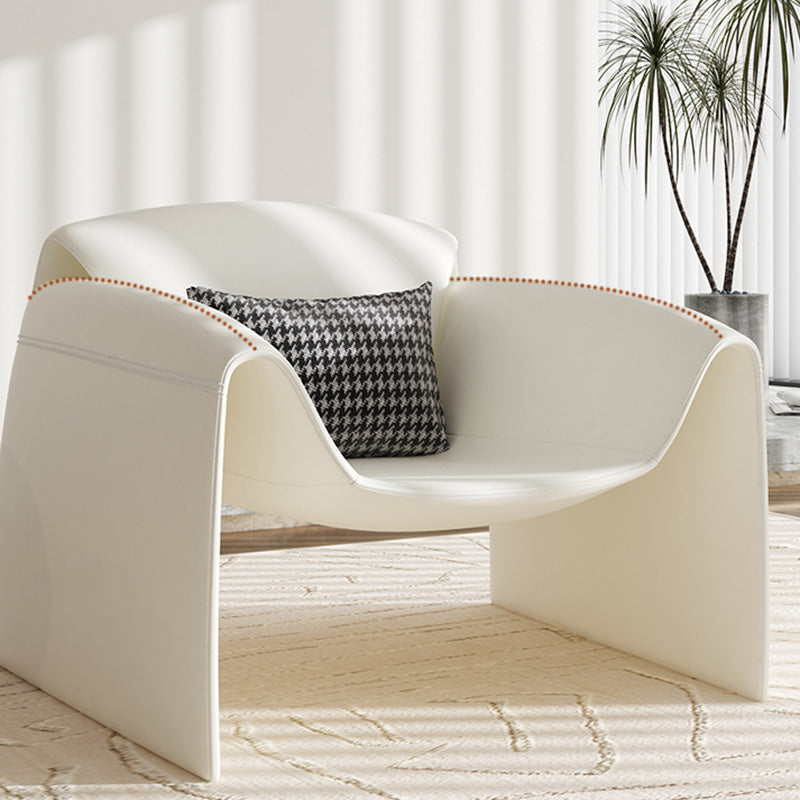 37.4" Wide Faux Leather Armchair Arms Included Chair for Living Room