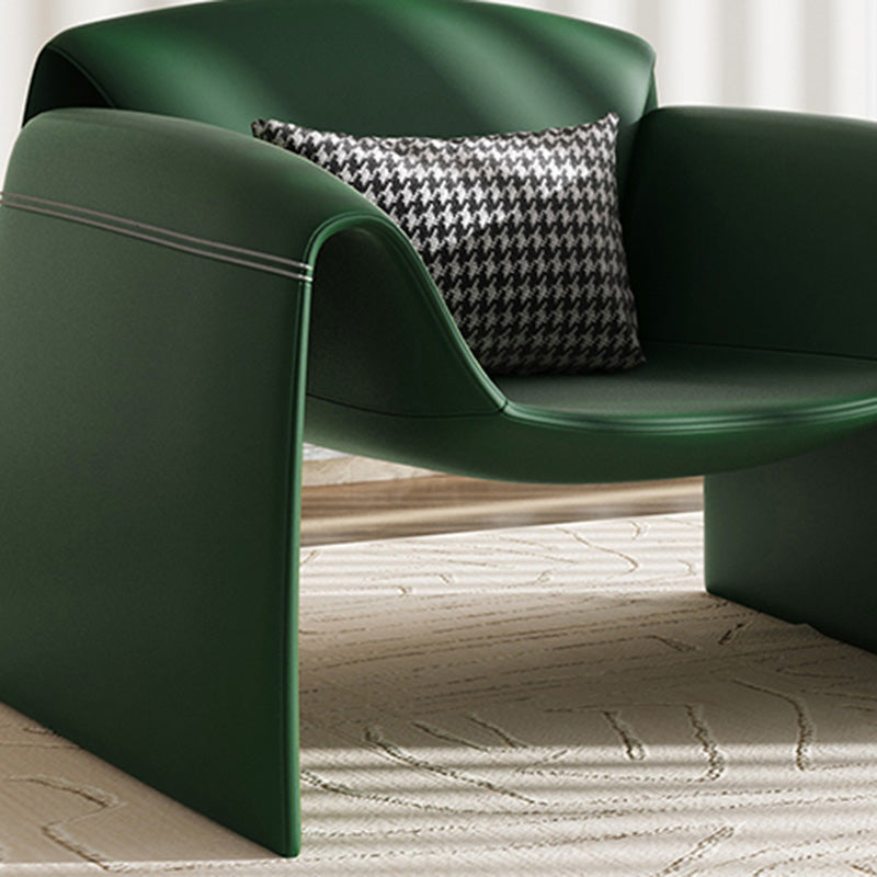 37.4" Wide Faux Leather Armchair Arms Included Chair for Living Room