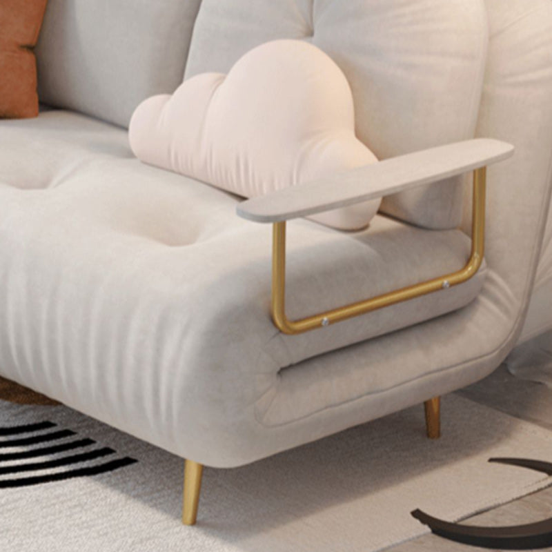 Luxurious Full/Queen Convertible Sofa Tufted Upholstery Sofa Bed