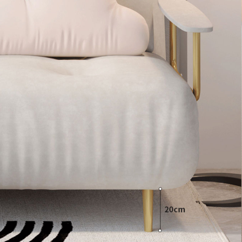 Luxurious Full/Queen Convertible Sofa Tufted Upholstery Sofa Bed