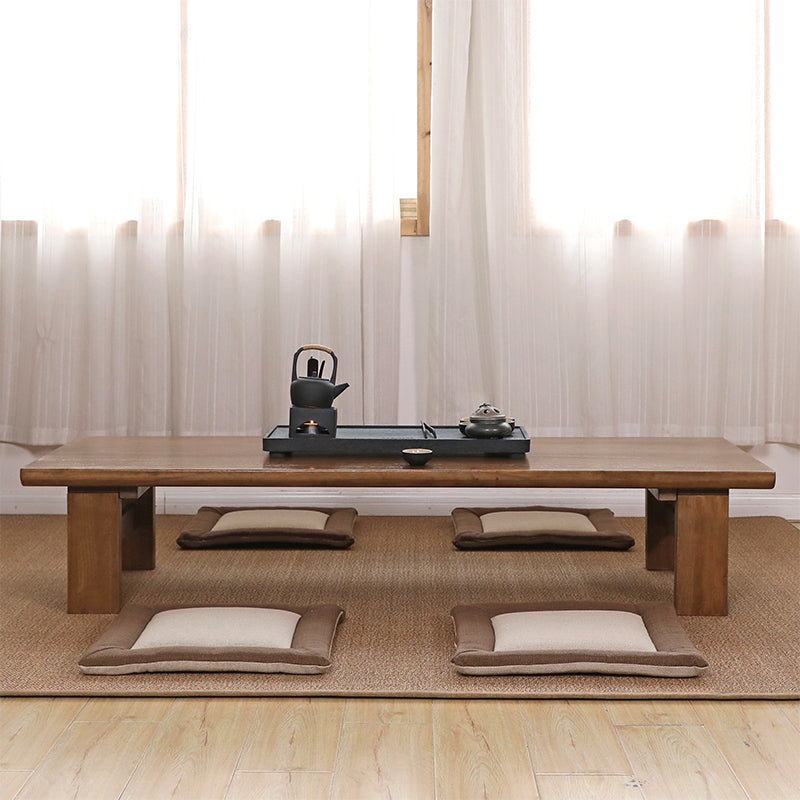 Rectangle Coffee Table Solid Wood Modern Single Coffee Table