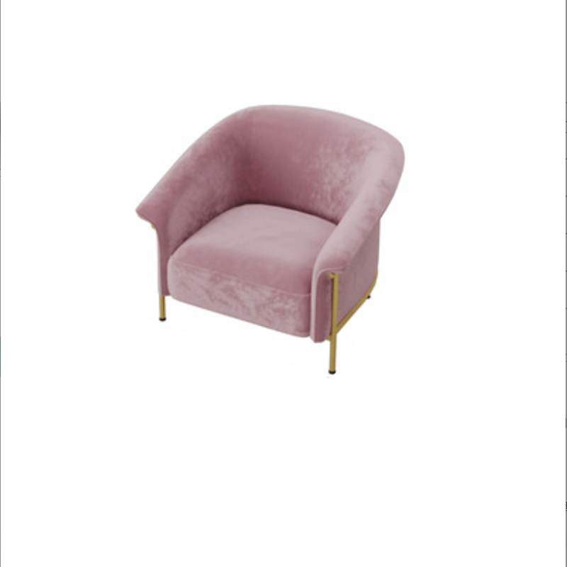 Scandinavian Cushions Tuxedo Arm Curved Living Room Fabric Settee