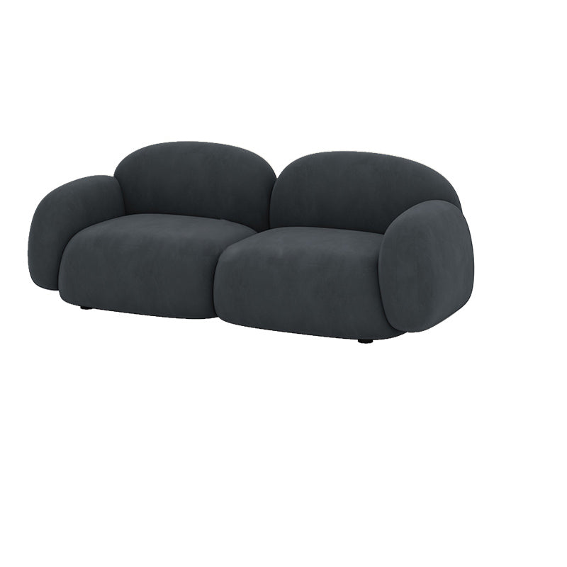 Contemporary Cushions Rolled Arm Living Room Stationary Settee