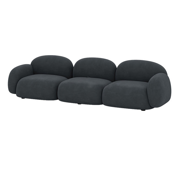 Contemporary Cushions Rolled Arm Living Room Stationary Settee