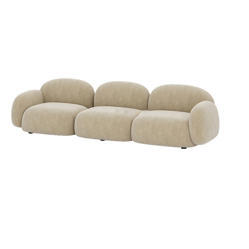 Contemporary Cushions Rolled Arm Living Room Stationary Settee