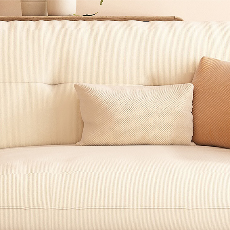 Contemporary Fabric Tufted Flared Arm Living Room Standard Seating