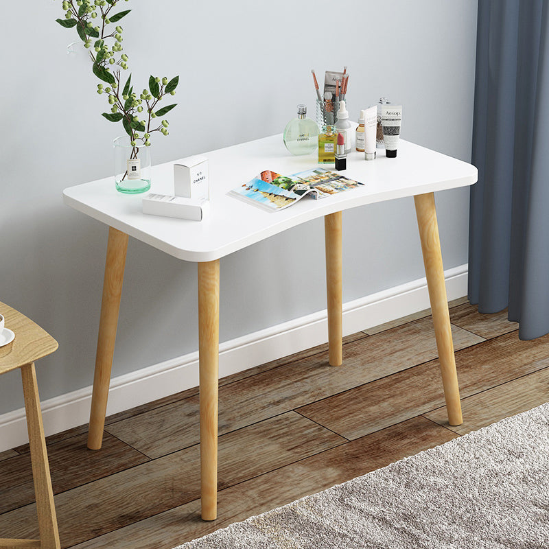 Modern Wood Make-up Vanity Mirrored Dressing Table Stool Set