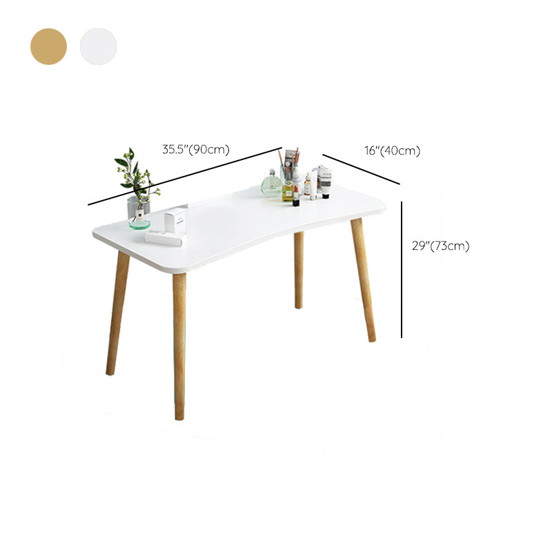 Modern Wood Make-up Vanity Mirrored Dressing Table Stool Set