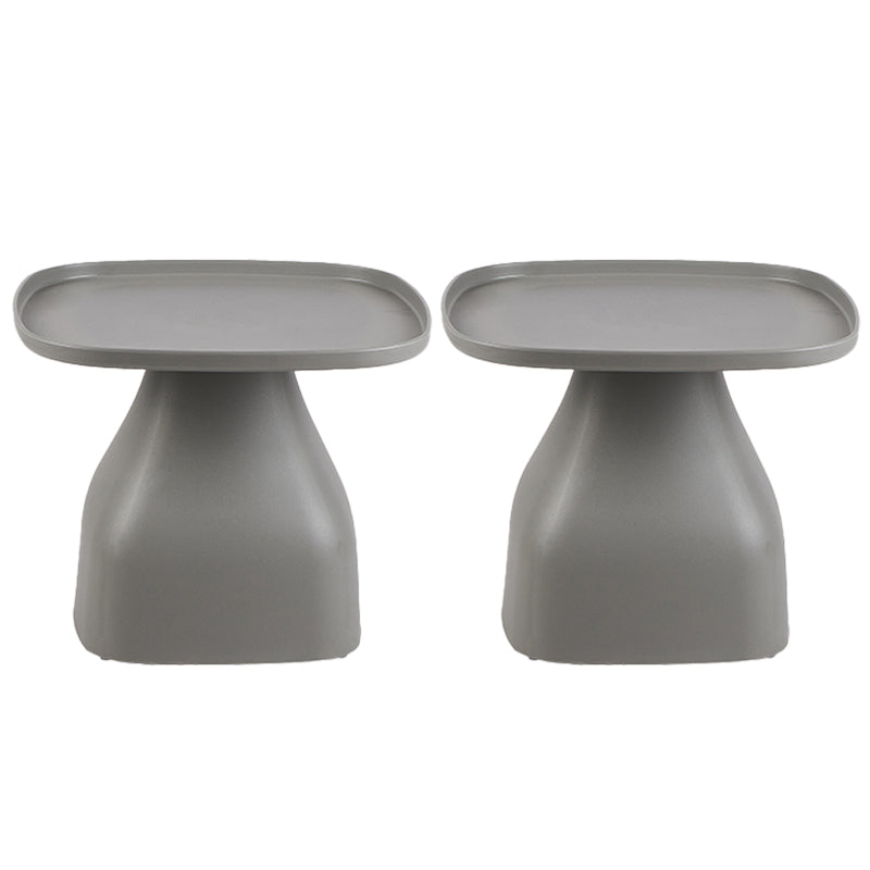 Plastic End Table Set Pedestal Tray Top Side Table for Bedroom