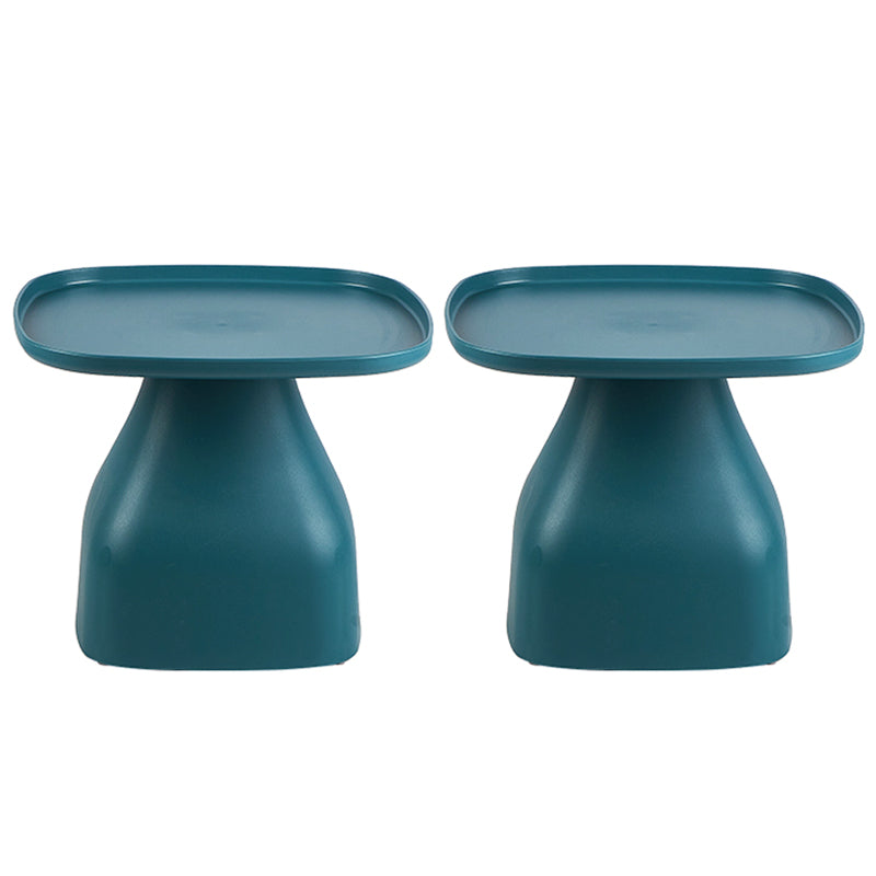 Plastic End Table Set Pedestal Tray Top Side Table for Bedroom