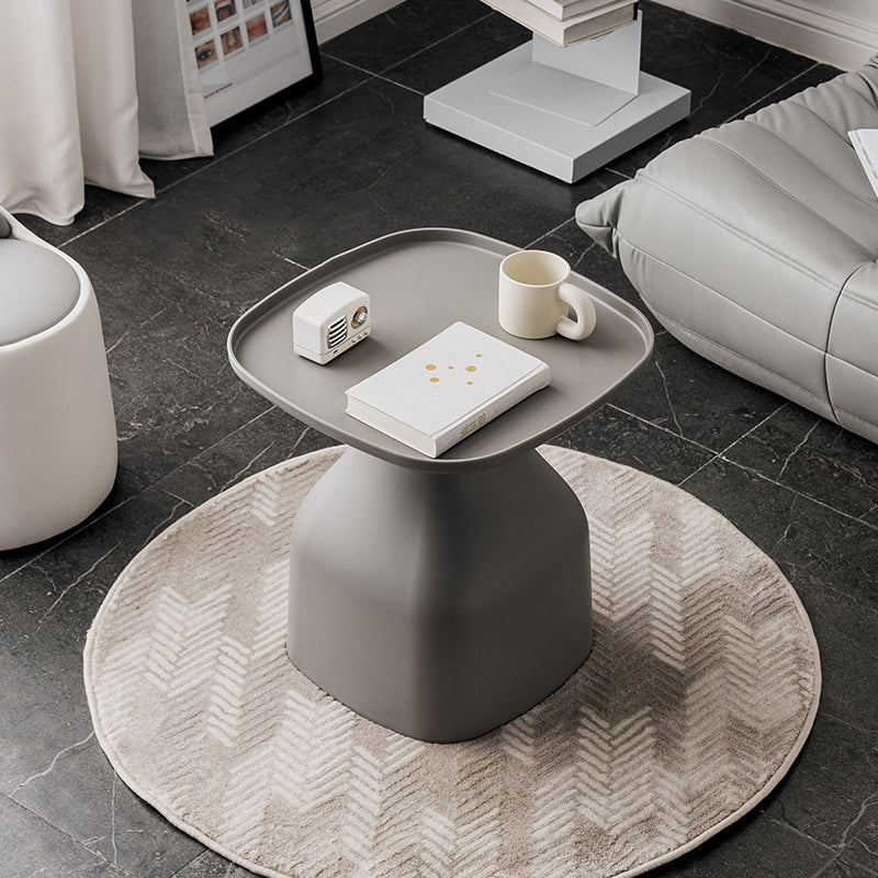 Plastic End Table Set Pedestal Tray Top Side Table for Bedroom