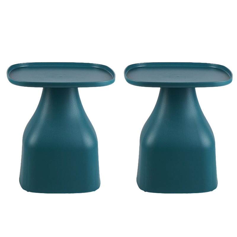 Plastic End Table Set Pedestal Tray Top Side Table for Bedroom