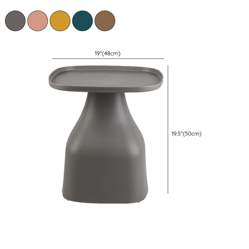 Plastic End Table Set Pedestal Tray Top Side Table for Bedroom