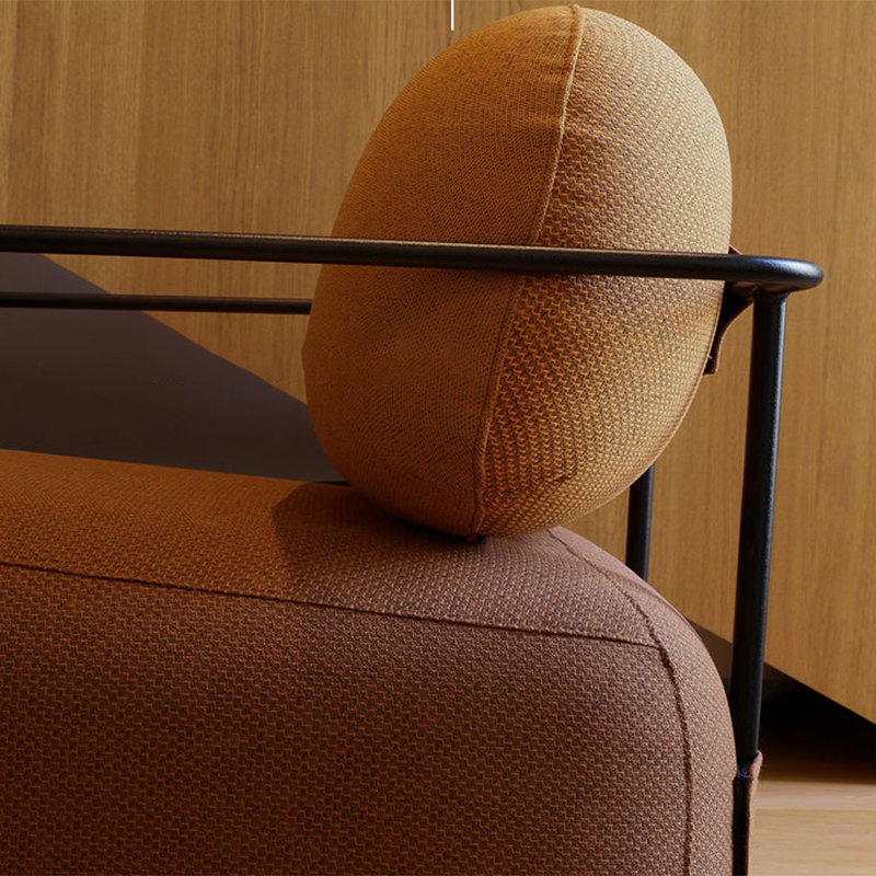 Modern Living Room Cushion Back Arms Included Fabric Arm Chair