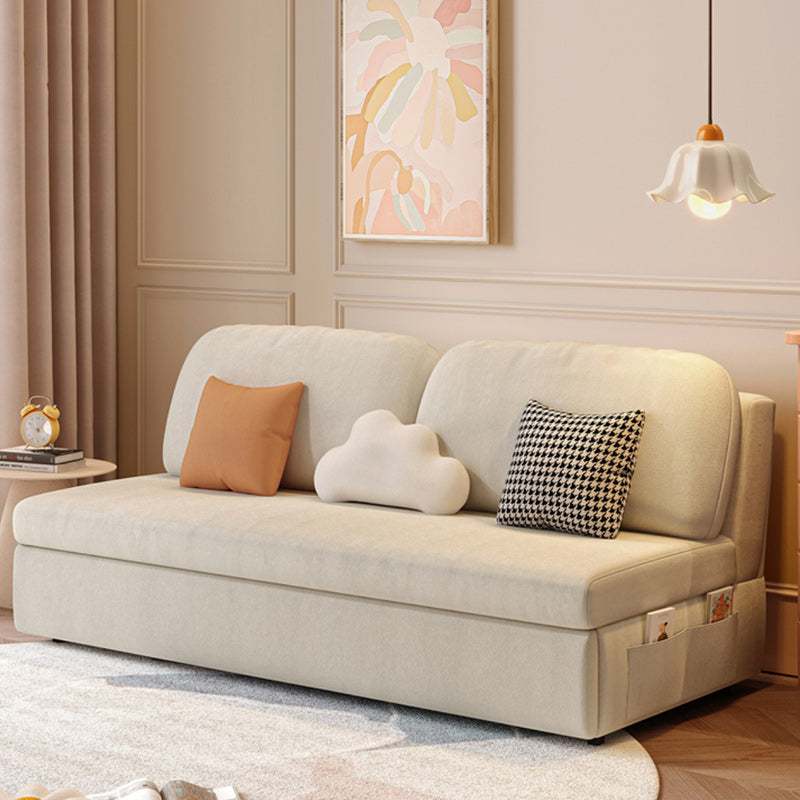 32" Wide Scandinavian Sofa Bed White Pillow Included Sleeper Sofa