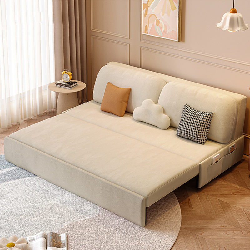 32" Wide Scandinavian Sofa Bed White Pillow Included Sleeper Sofa