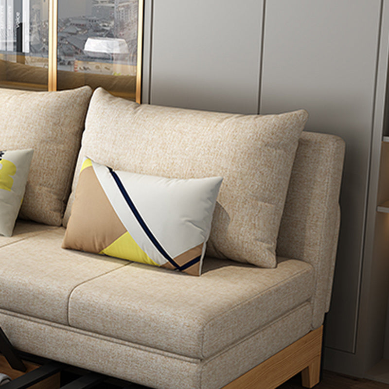 33"W Contemporary Sofa Bed Cushion Back Armless Sleeper Sofa
