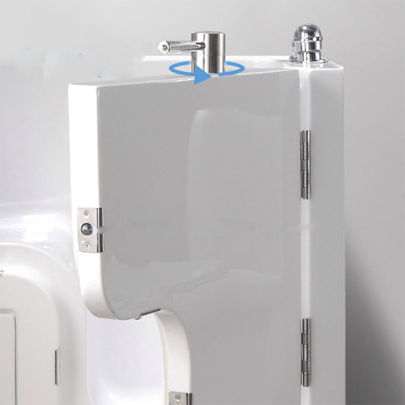 Walk-In Soaking/Air/Whirlpool Bathtub Acrylic Rectangle Back to Wall Bathtub