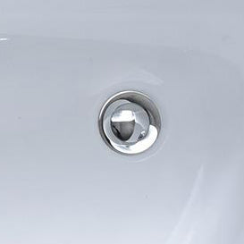 Modern Corner Acrylic Bathtub Back to Wall Bathtub with Drain and Massage Device