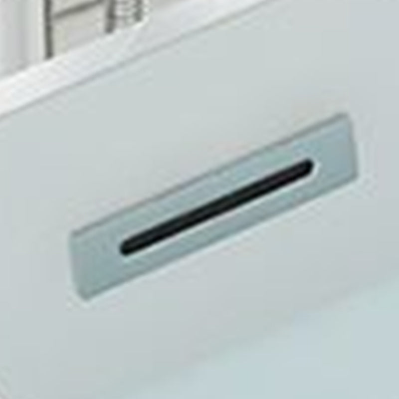 Modern Freestanding Soaking Bathtub Rectangle Acrylic Bathtub in White