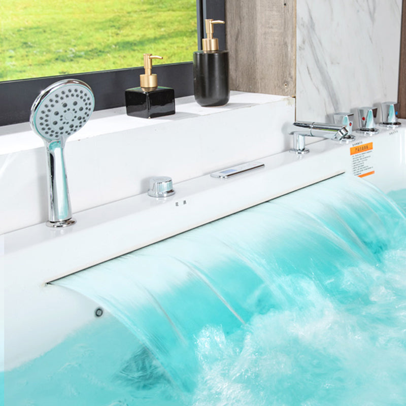 Contemporary Rectangle Bathtub Acrylic Air /Whirlpool/Soaking Bathtub