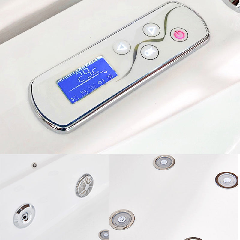 Contemporary Rectangle Bathtub Acrylic Air /Whirlpool/Soaking Bathtub