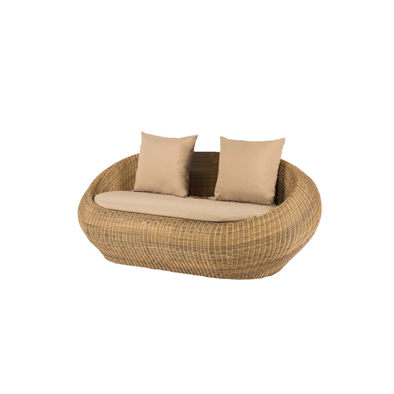 Rattan Outdoor Patio Sofa Tropical Style Simple Leisure Patio Sofa