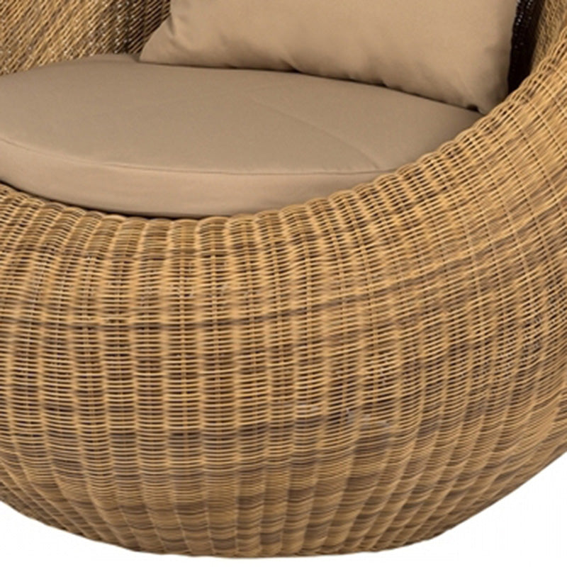 Rattan Outdoor Patio Sofa Tropical Style Simple Leisure Patio Sofa